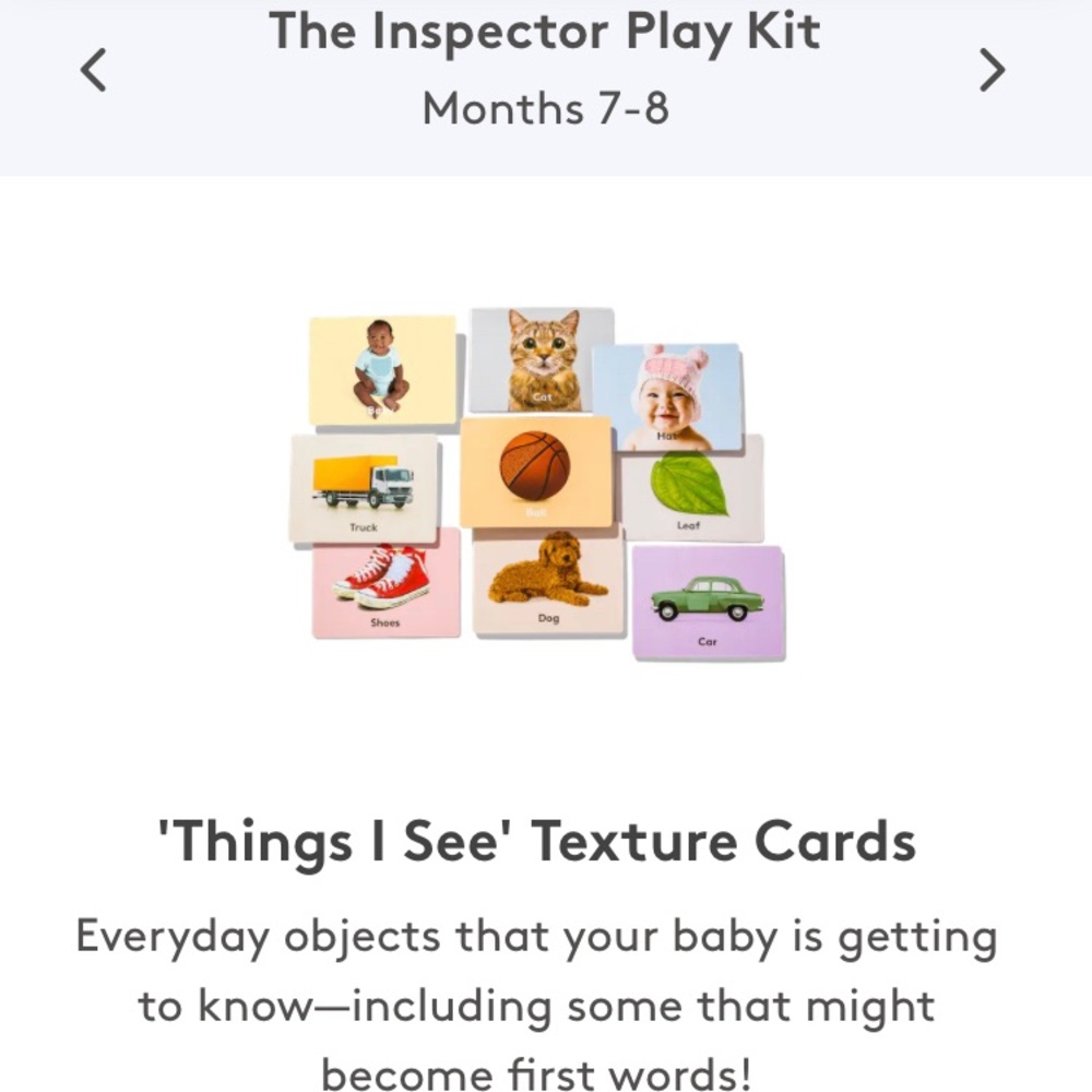 Lovevery - Things I See Texture Cards